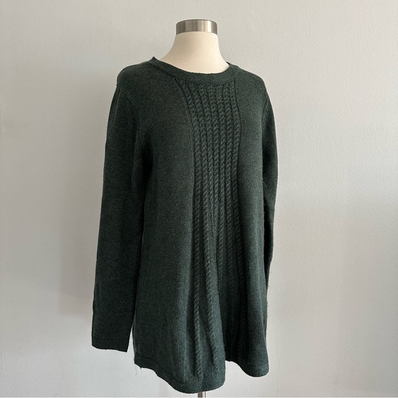 Soft Surroundings Knit Wool Blend Green Sweater M - Picture 3 of 10